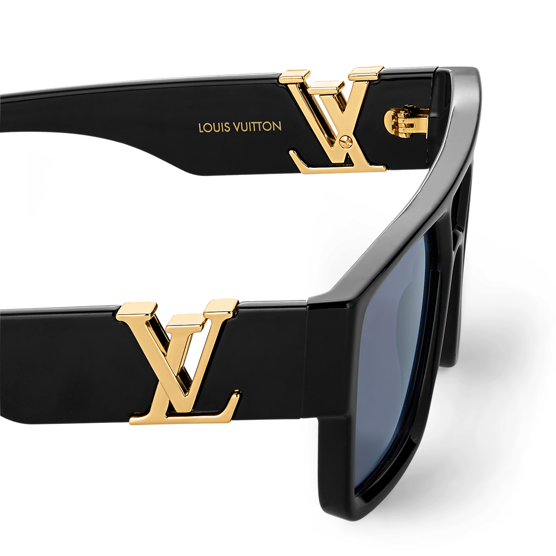 LV Sleek Square Sunglasses Luxury S00 Black LOUIS VUITTON